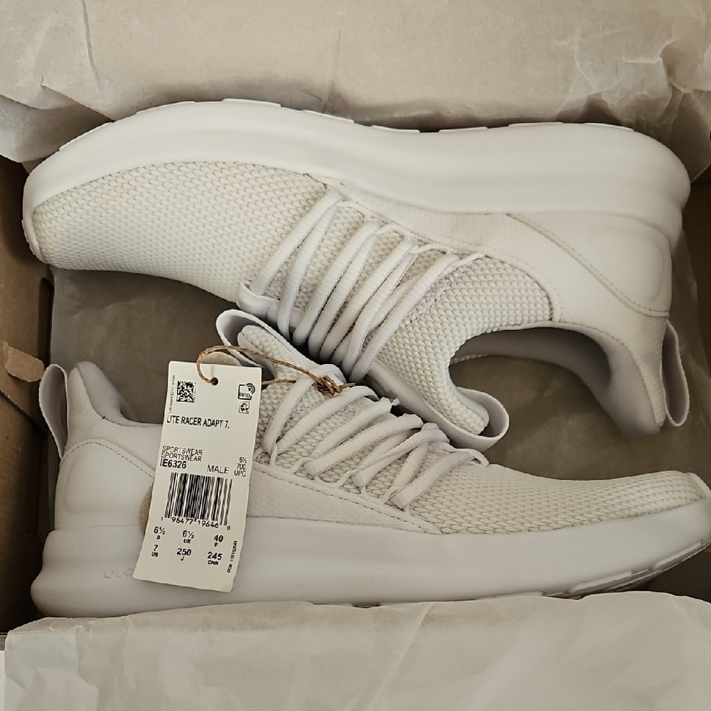 adidas White Lite Racer Adapt 7.0